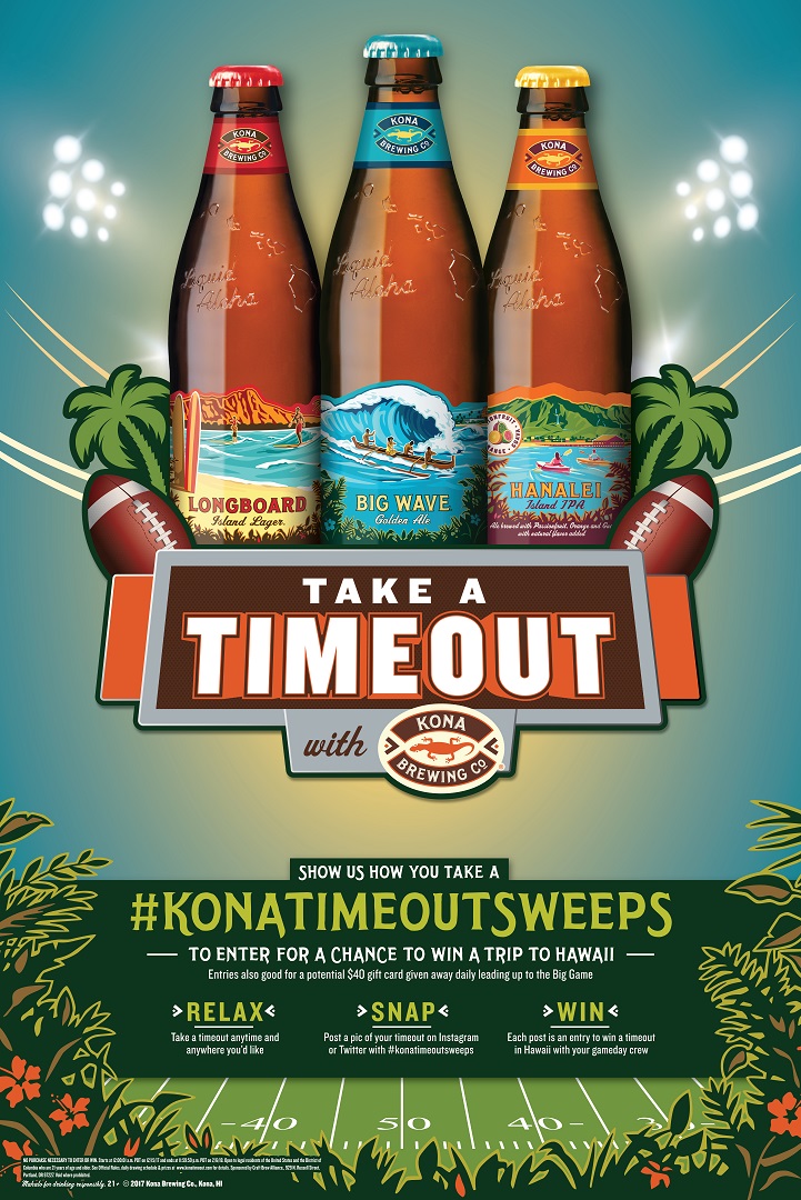 Take a Timeout with Kona Beer and Win a Trip to Hawaii